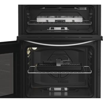 Indesit IDG6GS - Silver 60cm Gas Double Cooker - A+ Energy Rating