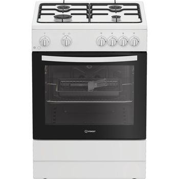 Indesit I6GGMMW/UK - White Gas Cooker - 60cm - A+ Energy