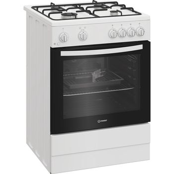 Indesit I6GGMMW/UK - White Gas Cooker - 60cm - A+ Energy
