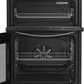 Indesit IDE6VDCS1 - Silver Electric Double Cooker - 60cm Ceramic Hob - A Energy