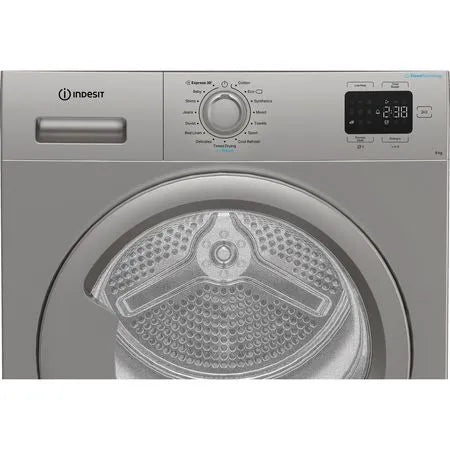 Indesit C YD 92D SS UK - Silver 9KG Heat Pump Tumble Dryer - A+ Energy