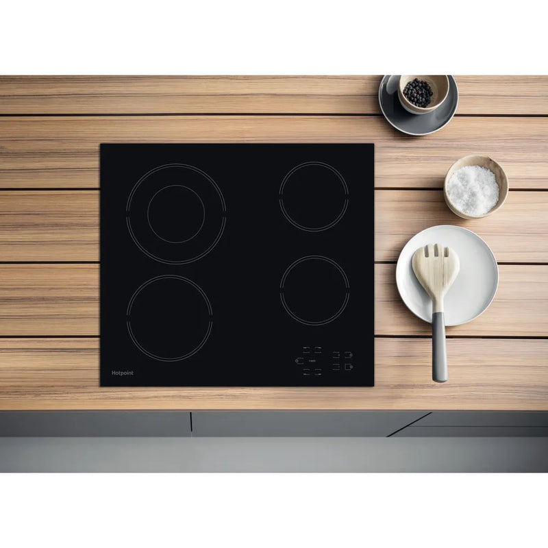 Hotpoint HR 612 C H - Black 4 Zone Electric Hob
