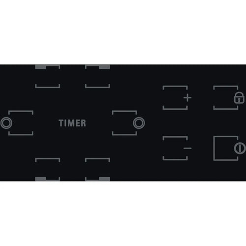 Hotpoint HR 724 B H - Black 4 Zone Ceramic Hob