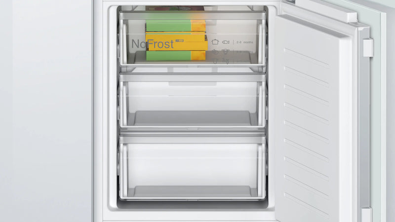 Bosch Series 2 KIN86NFE0G - Integrated 60/40 Frost Free Fridge Freezer - E energy