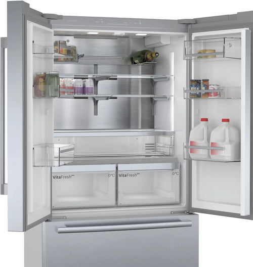 Bosch Series 8 KFF96PIEP - Stainless steel Side by Side Frost Free Fridge Freezer - E energy