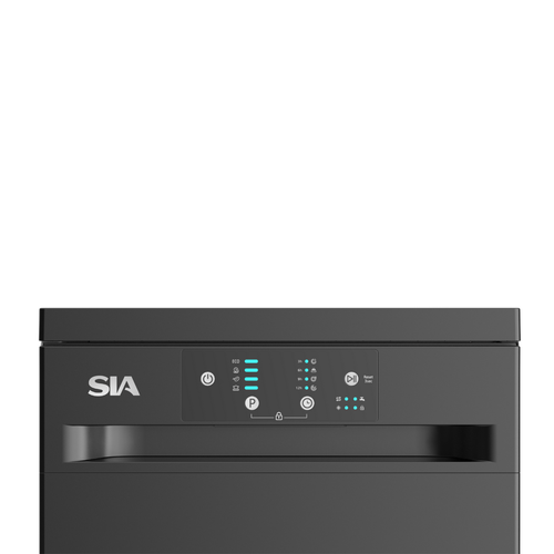 SIA SFSD459BL - Black 45cm Dishwasher - 9 Place Settings - E Energy Rating