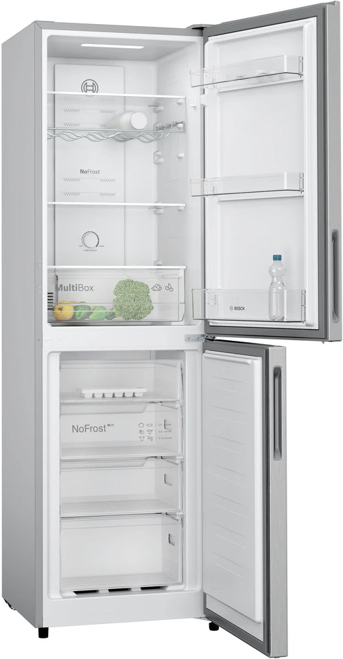 Bosch Series 2 KGN27NLEAG - Silver Freestanding 50/50 Frost Free Fridge Freezer - E energy