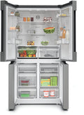Bosch Series 4 KFN96VPEAG - Stainless Steel Frost Free American Fridge Freezer - E energy
