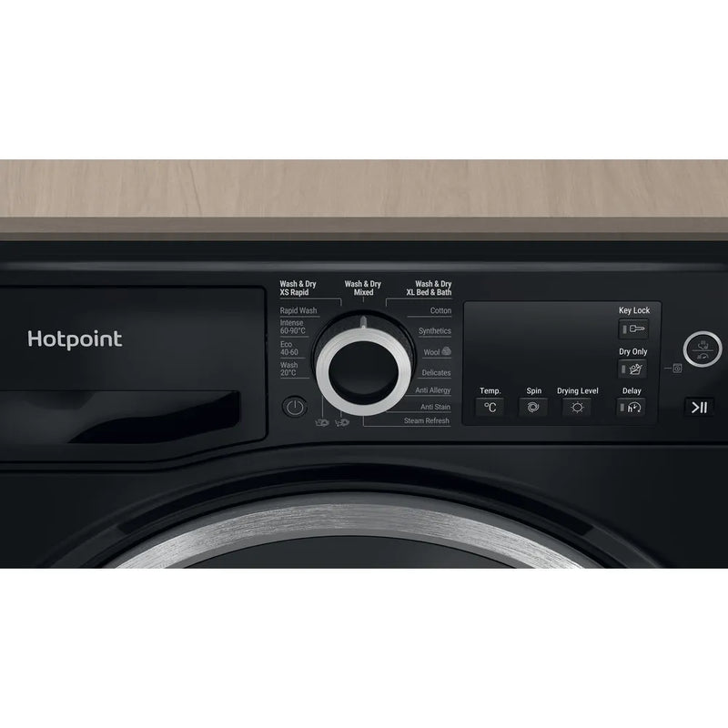 Hotpoint NDB 9635 BS UK - Black 9KG/6KG Washer Dryer - 1400 RPM - D energy