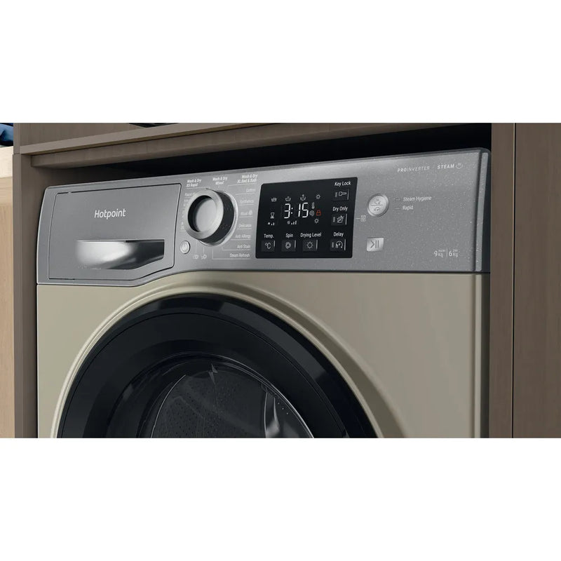 Hotpoint NDB 9635 GK UK - Graphite 9KG/6KG Washer Dryer - 1400 RPM - D energy