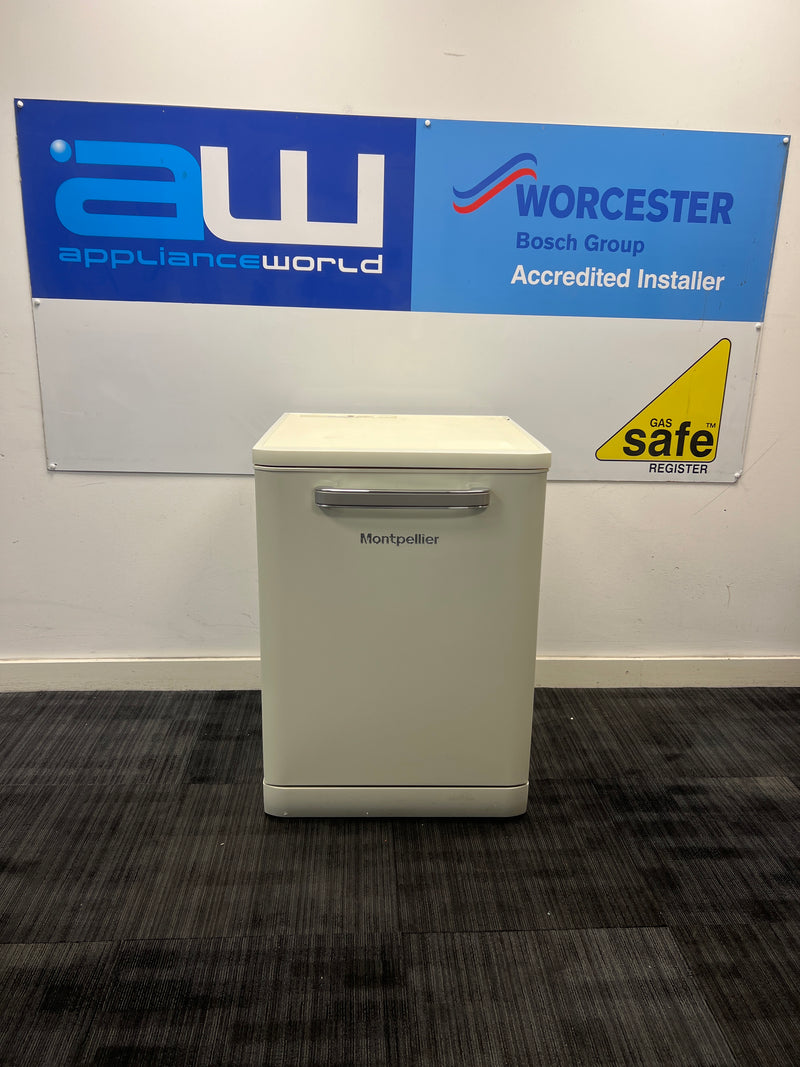 Montpellier MAB1353DC - Cream 13 Place Settings Retro Dishwasher - A+ Energy Rating - Unboxed