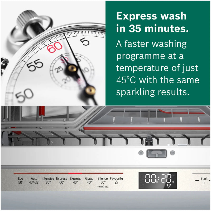 Bosch SMD6ZCX61G - Fully Integrated Dishwasher - 13 Place Settings - C Energy Rating