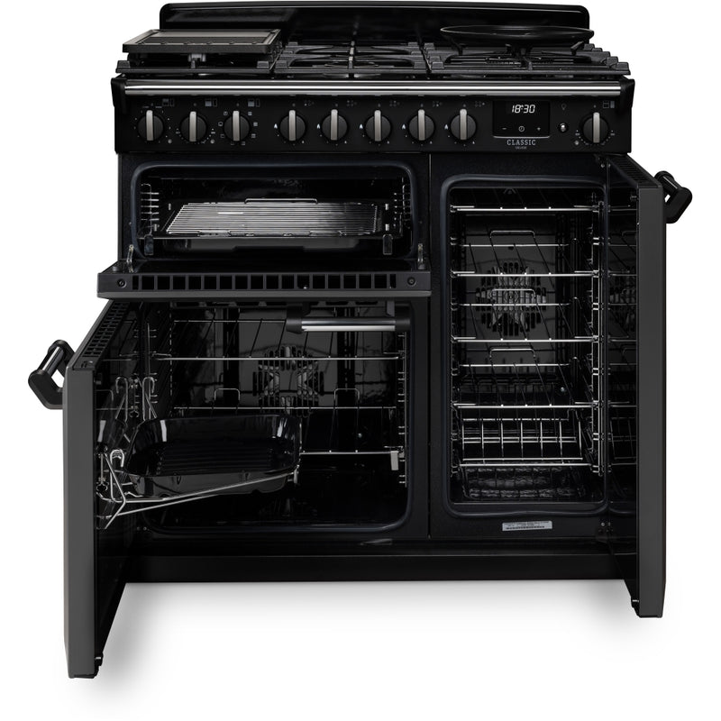 Rangemaster CLDL90DFPHTH/CM1 - Heather/Chrome 90cm Range Cooker - Dual Fuel - A Rated