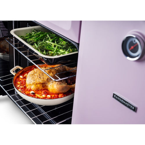 Rangemaster Classic Deluxe CLDL100EIPHTH/CM1 - Heather/Chrome Range Cooker - 5 Zone Induction - A Energy Rating