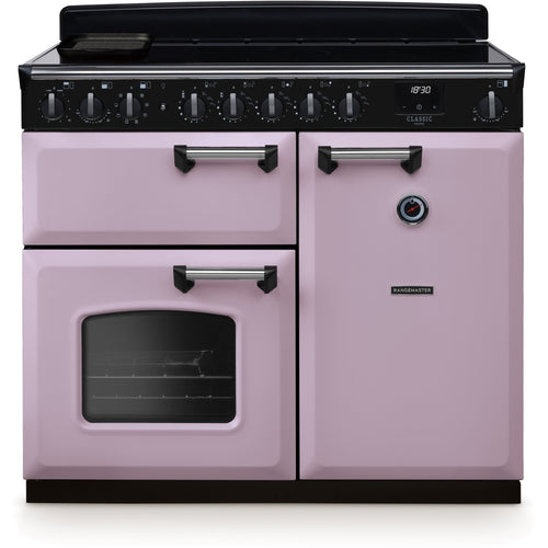 Rangemaster Classic Deluxe CLDL100EIPHTH/CM1 - Heather/Chrome Range Cooker - 5 Zone Induction - A Energy Rating