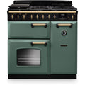 Rangemaster CLDL90DFPMGR/AB1 - Mineral Green 90cm Range Cooker - Dual Fuel - A Energy Rating