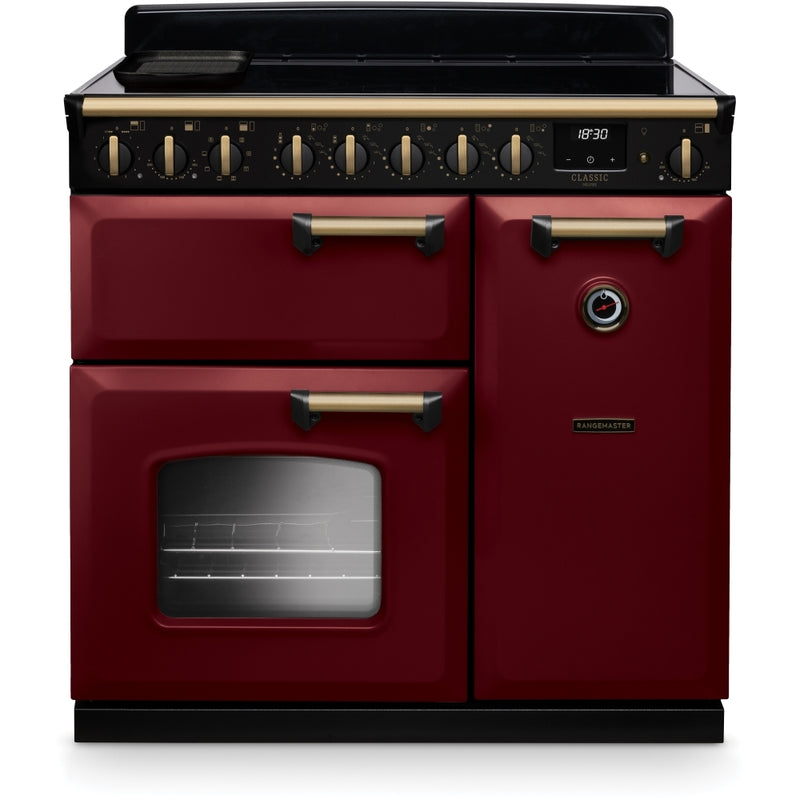 Rangemaster CLDL90EIPBOR/AB1 - Bordeaux 90cm Range Cooker - 5 Zone Induction - A Energy