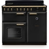 Rangemaster CLDL100EIPCBL/AB1 - Charcoal Black/Antique Brass Range Cooker - 100cm Induction - A Energy