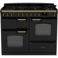 Rangemaster CLDLO110DFPGBL/AB1 - Black 110cm Dual Fuel Range Cooker - 5 Year Warranty