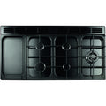 Rangemaster CLDLO110DFPSLT/AB1 - Slate/Antique Brass 110cm Range Cooker - Dual Fuel - A Energy