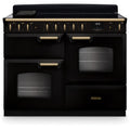 Rangemaster CLDLO110EIPGBL/AB1 - Black 110cm Dual Fuel Range Cooker - A Energy