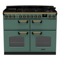 Rangemaster CLDLB110DFPMGR/AB1 - 110cm Dual Fuel Range Cooker - Antique Brass Trim