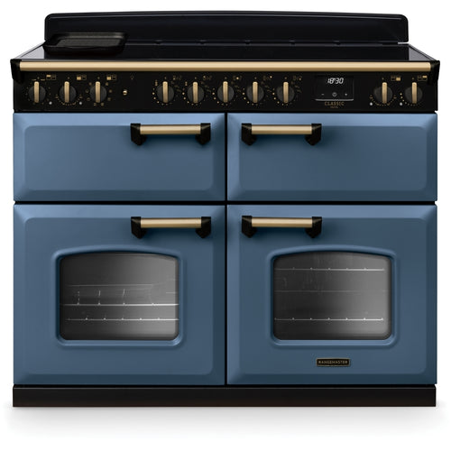 Rangemaster CLDLB110EIPSTB/AB1 - Stone Blue 110cm Range Cooker - Induction - A Rated