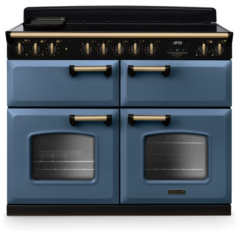 Rangemaster CLDLB110EIPSTB/AB1 - Stone Blue 110cm Range Cooker - Induction - A Rated