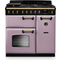 Rangemaster CLDL90DFPHTH/AB1 - Heather/Antique Brass Range Cooker - Dual Fuel - A Energy