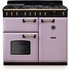 Rangemaster CLDL100DFPHTH/AB1 - Heather/Antique Brass Range Cooker - Dual Fuel - A Energy
