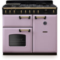 Rangemaster CLDL100DFPHTH/AB1 - Heather/Antique Brass Range Cooker - Dual Fuel - A Energy