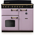 Rangemaster Classic Deluxe - Heather/Antique Brass Range Cooker - 100cm Induction - A Energy Rating