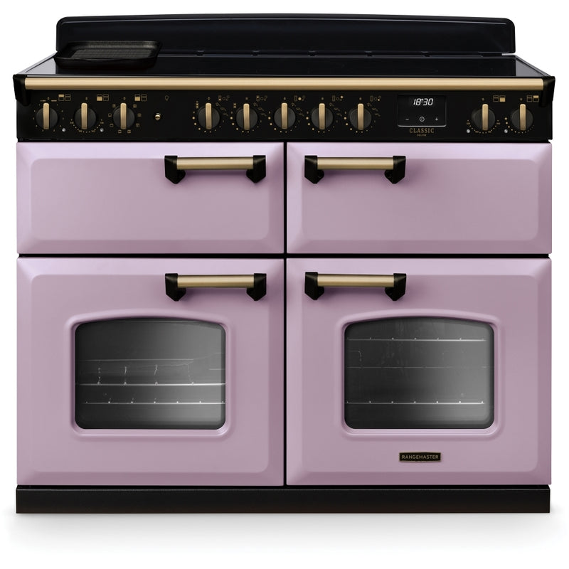 Rangemaster CLDLB110EIPHTH/AB1 - Heather/Antique Brass Range Cooker - 80L Capacity - A Energy Rating