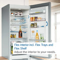 Bosch Series 6 KGN39AWCTG - White Freestanding 70/30 Frost Free Fridge Freezer - C energy