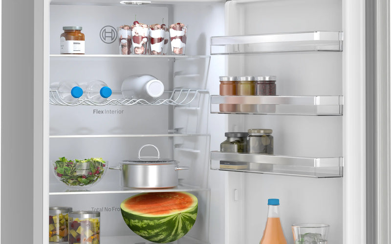 Bosch Series 4 KGN392LDFG - Silver Freestanding 70/30 Frost Free Fridge Freezer - D energy