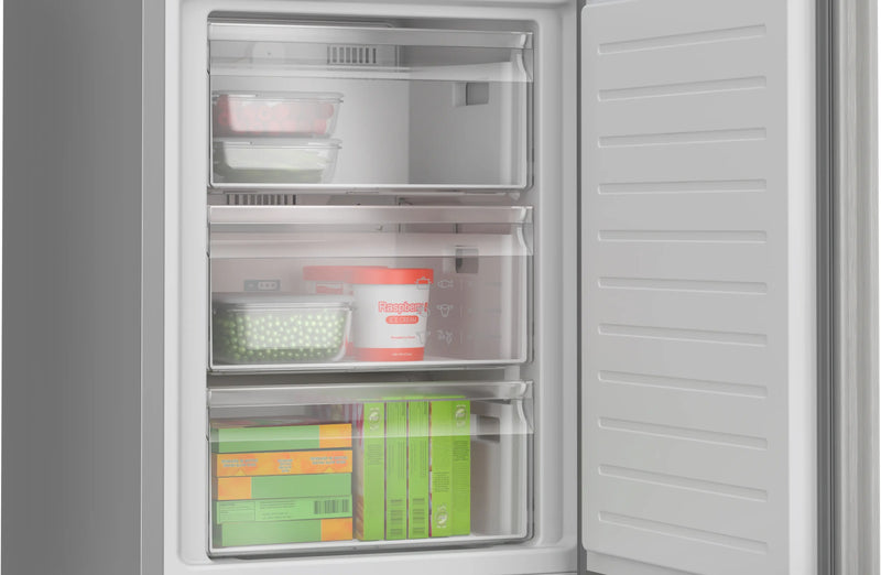 Bosch Series 4 KGN392LDFG - Silver Freestanding 70/30 Frost Free Fridge Freezer - D energy