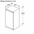 Bosch Series 2 KIR41NSE0G - White Integrated Larder Auto Defrost Fridge - F energy