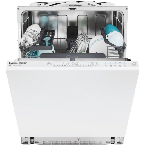 Candy CI 4E7L0W-80 - White Built-In Dishwasher - 14 Place Settings - E energy