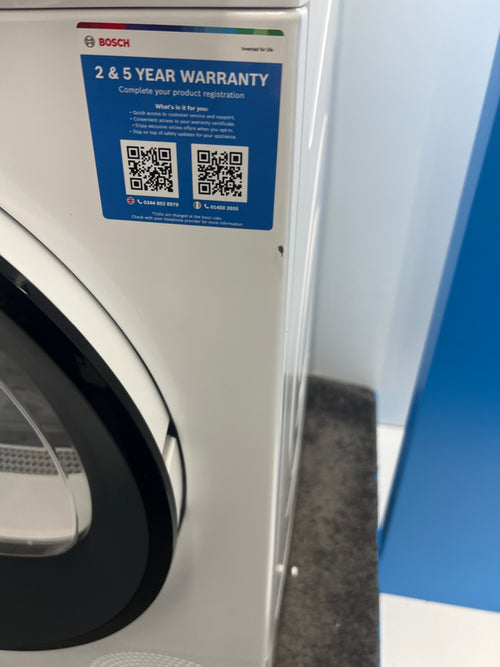 Bosch WQH246D9GB - White 9KG Heat Pump Tumble Dryer - A++ Energy - Unboxed
