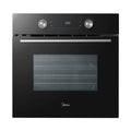 Midea MBO65P90E3-BK - Black 71L Built-in Single Oven - Pyrolytic Cleaning - A+ Energy
