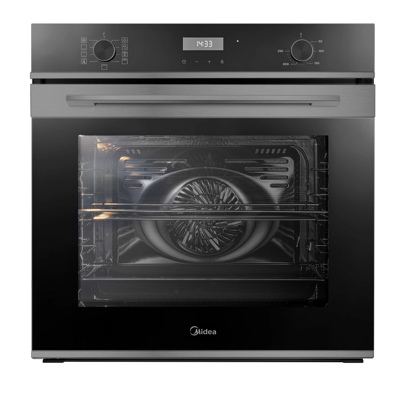 Midea MBO7NM30D0-BS - Black Built-in Oven - 72L Capacity - A Energy Rating