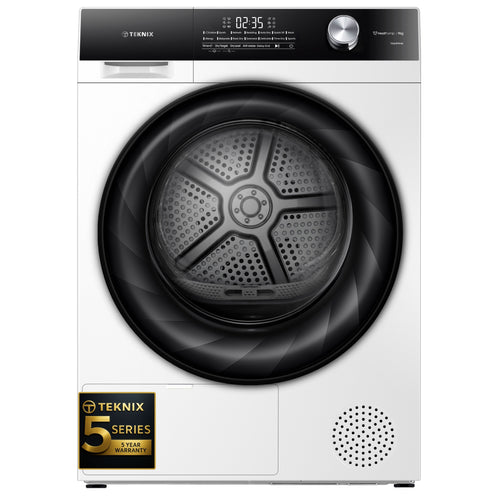 Teknix TK5HP9HW - White 9KG Heat Pump Tumble Dryer - A++ Energy Rating