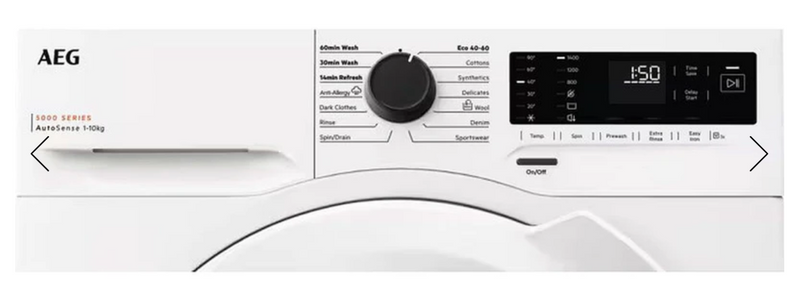 AEG LFX50142B - White Freestanding 10KG Washing Machine - 1400 RPM - A energy