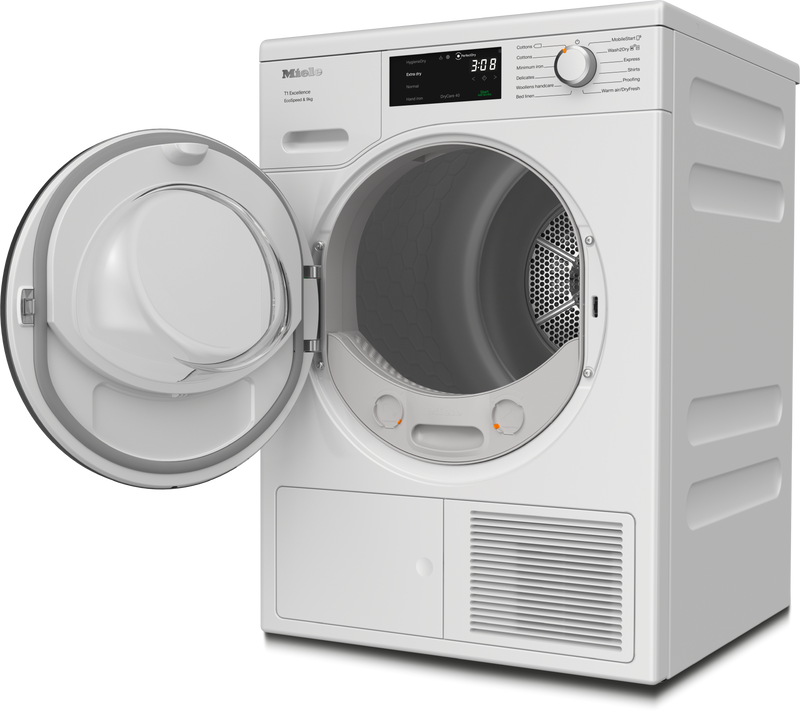 Miele TEH785WP - Lotus White 9KG Heat Pump Tumble Dryer - A+++ Energy