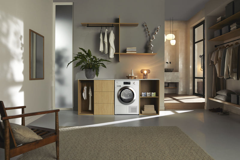 Miele TEH785WP - Lotus White 9KG Heat Pump Tumble Dryer - A+++ Energy