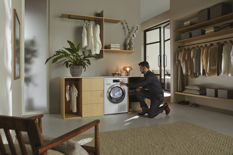 Miele TEH785WP - Lotus White 9KG Heat Pump Tumble Dryer - A+++ Energy