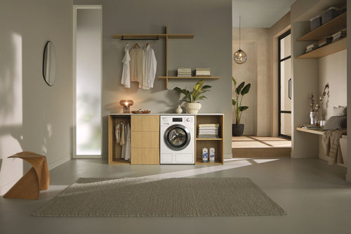 Miele WEG885 WCS PWash&TDos&Steam - Lotus White 9KG Washing Machine - 1400 RPM - A Energy