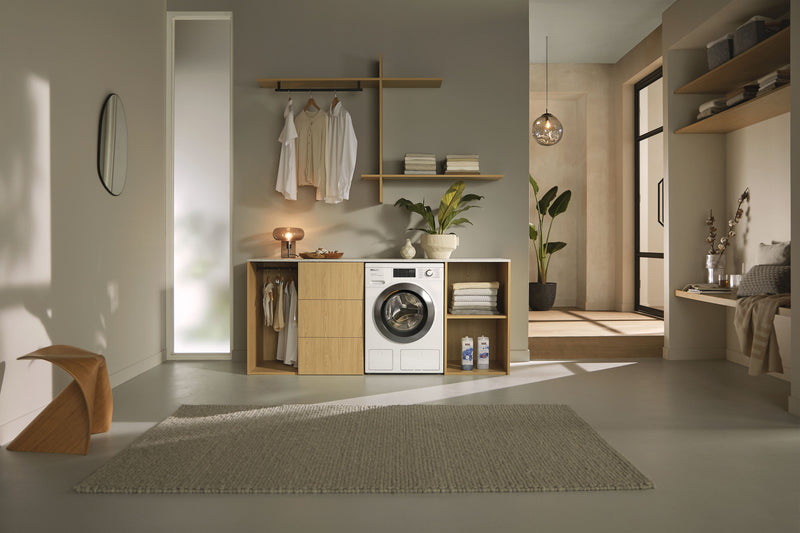 Miele WEG885 WCS PWash&TDos&Steam - Lotus White 9KG Washing Machine - 1400 RPM - A Energy