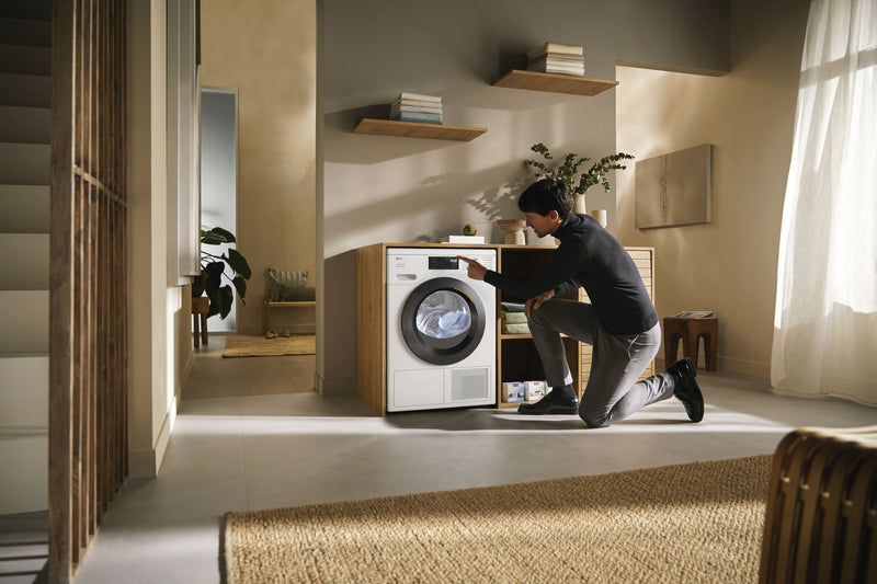 Miele TED645WP - Lotus White 9KG Heat Pump Tumble Dryer - A+++ Energy