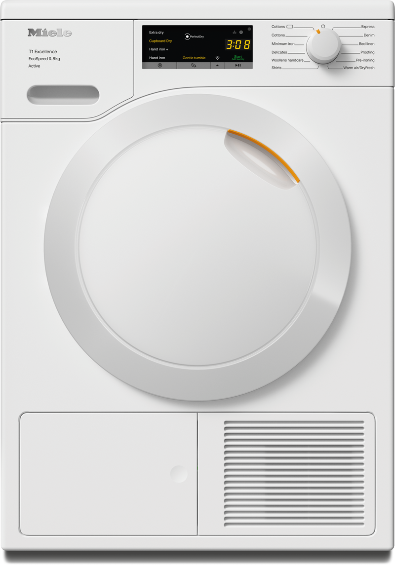 Miele TEA525WP - Silver 8KG Heat Pump Tumble Dryer